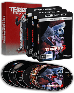 Terrifier Boxset (2016,2022,2024) 4K & Blu-ray