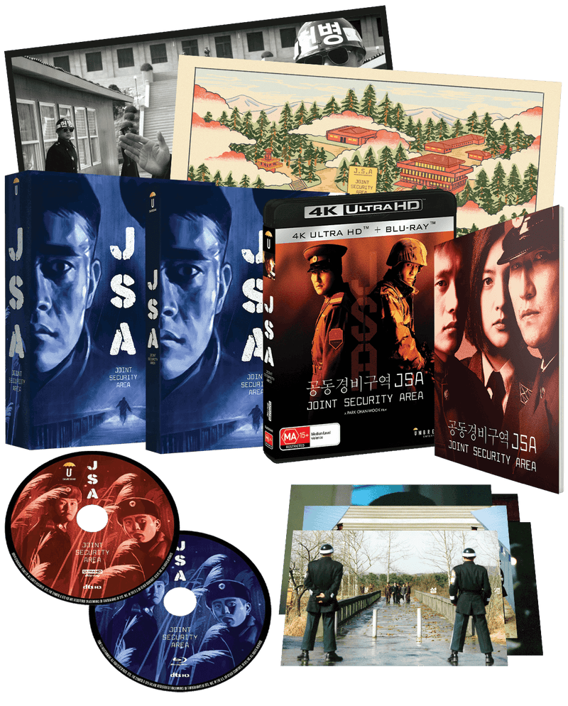 JSA Joint Security Area (2000) Collector's Edition (4K +Blu-Ray +Book +Rigid case +Slipcase +Poster +Artcards)