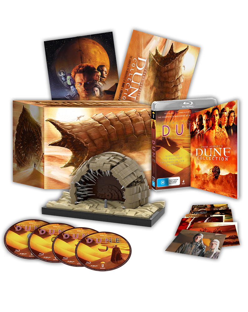 Frank Herberts Dune & Children of Dune Collector's Edition (2000, 2003) (Blu-Ray +Brick Set +Rigid Case +Book +Artcards +Poster)