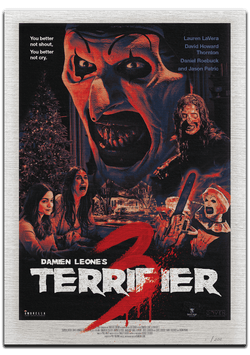 Terrifier A2 Canvas Art Poster 2 (Artwork by Hollow Bones Studio)