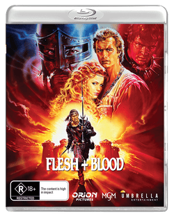 Flesh + Blood (1985) Collector's Edition (Blu-Ray +Book +35mm film +Rigid case +Slipcase +Poster +Artcards)