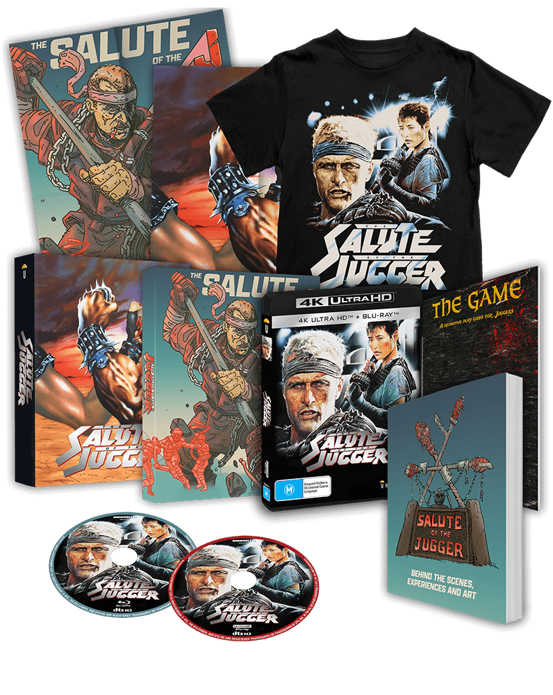 The Salute Of The Jugger AKA Blood of Heroes (1989) 4K & Blu-ray T-shirt Collector's Edition