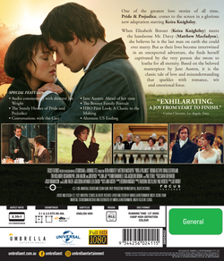 Pride & Prejudice (2005) Blu-Ray