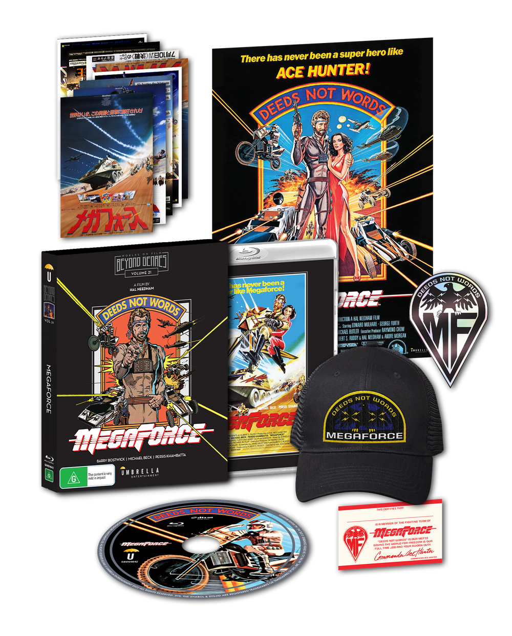 Megaforce Collector's Edition (Beyond Genres #21) (Hat + A3 Reversible Poster + 8x Poster Postcards + Holographic Sticker + Membership Card) (1982)