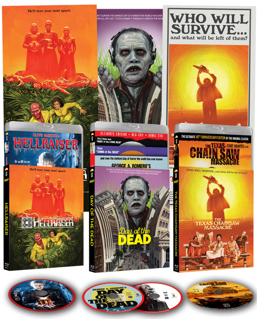 G'Day Of The Dead Big Bundle (3 Custom Daybills, 3 Custom O-Rings, 3 Classic Horror Movies)