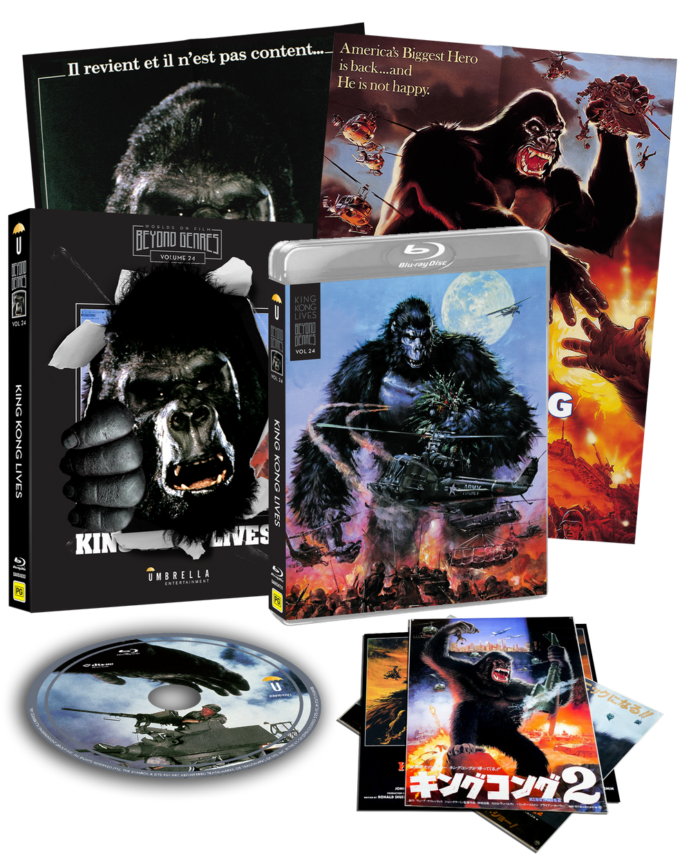 King Kong Lives Collector's Edition (+Poster +Postcards) (Beyond Genres #24) (Blu-Ray) (1986)