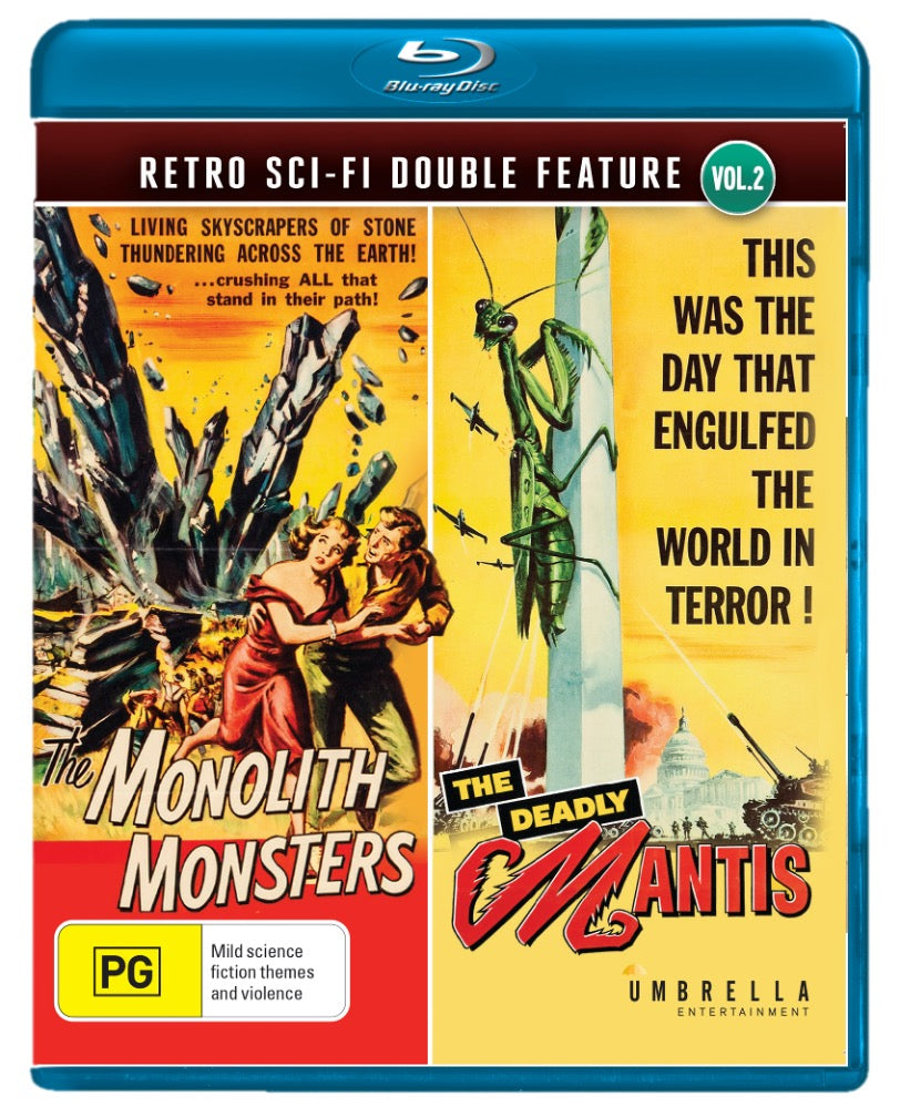 The Monolith Monsters (1957) & The Deadly Mantis (1957) (Retro/Sci-Fi Double Feature #2) Blu-Ray