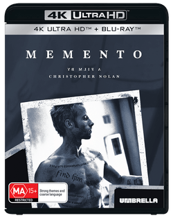 OTNEMEM: Christopher Nolan's Memento 25th Anniversary (2000) 4K & Blu-ray Collector's Edition (+T-shirt)