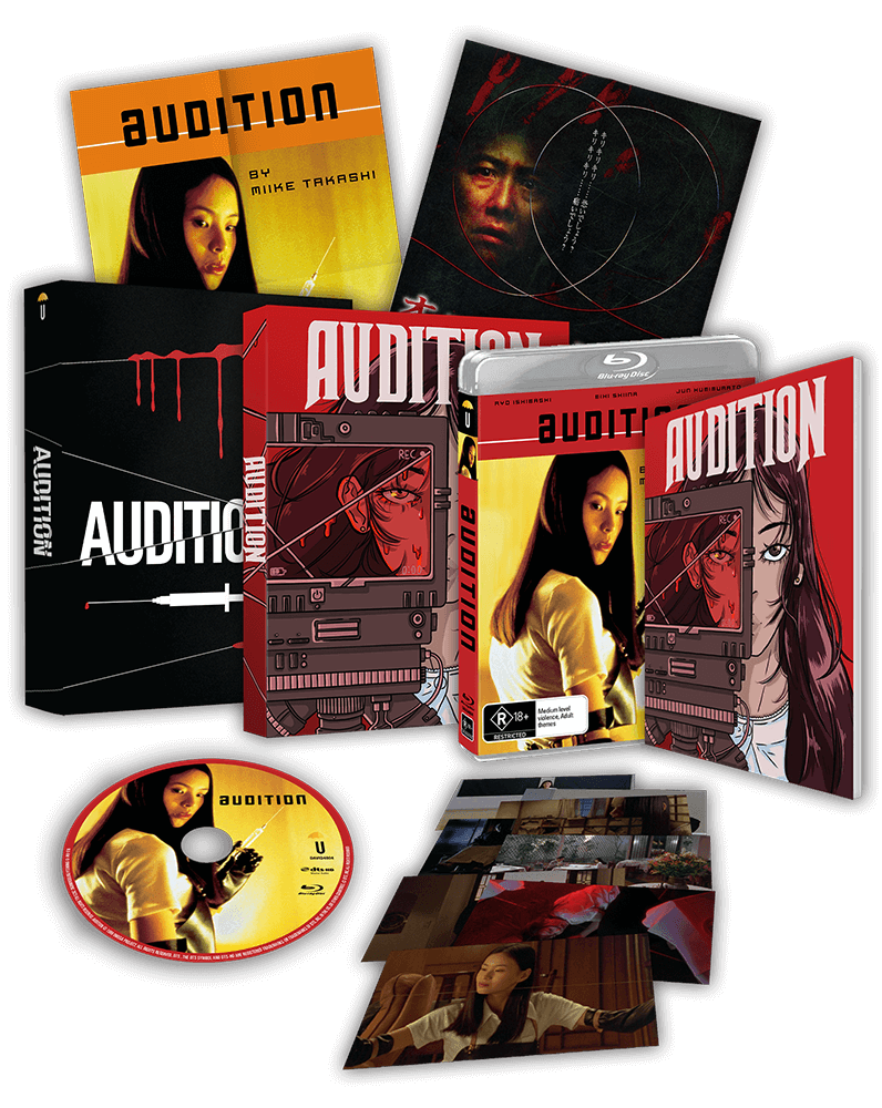 Audition 25th Anniversary Collector's Edition (1999) (Blu-Ray +Book +Rigid case +Slipcase +Poster +Artcards)