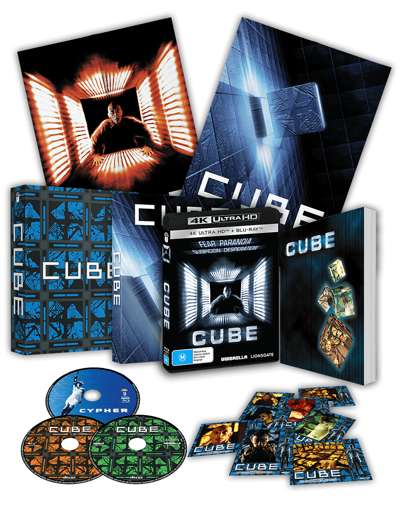 Cube (AU 4K UHD/Blu-ray) - Umbrella Entertainment 4K UHD + Blu-ray