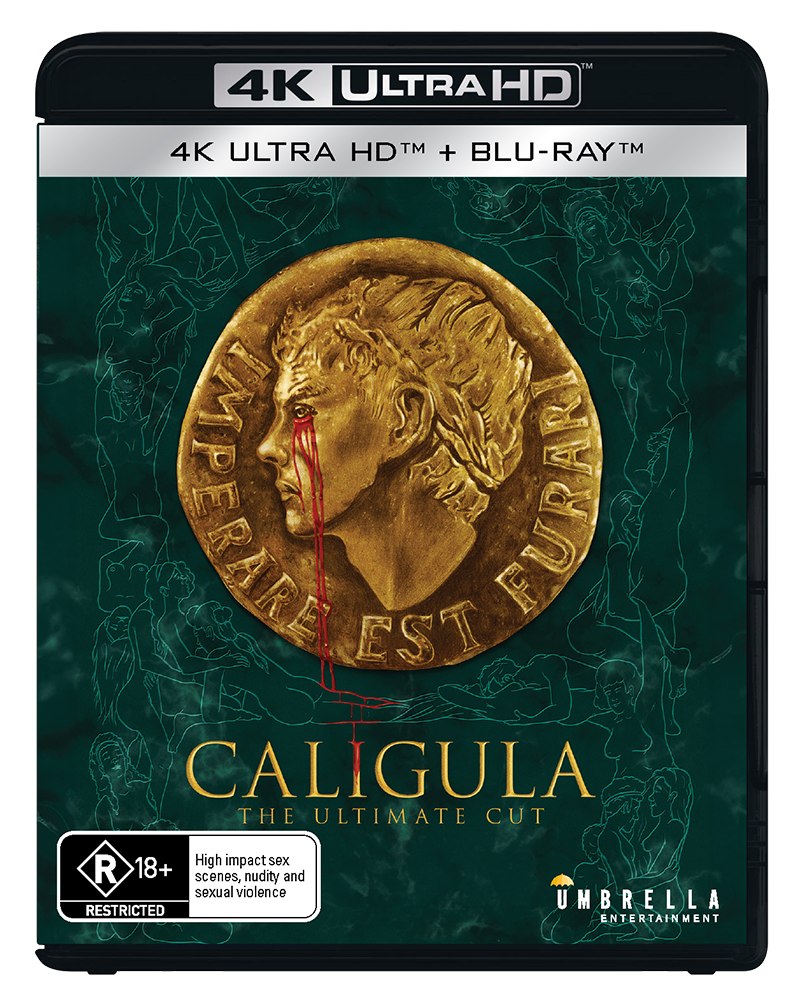 ABSOLUTE POWER - Caligula: The Ultimate Cut (2023) Collector's Edition (4K +2 Blu-Rays +2 Books +Magazine +Rigid case +Slipcase +2Posters +Artcards)