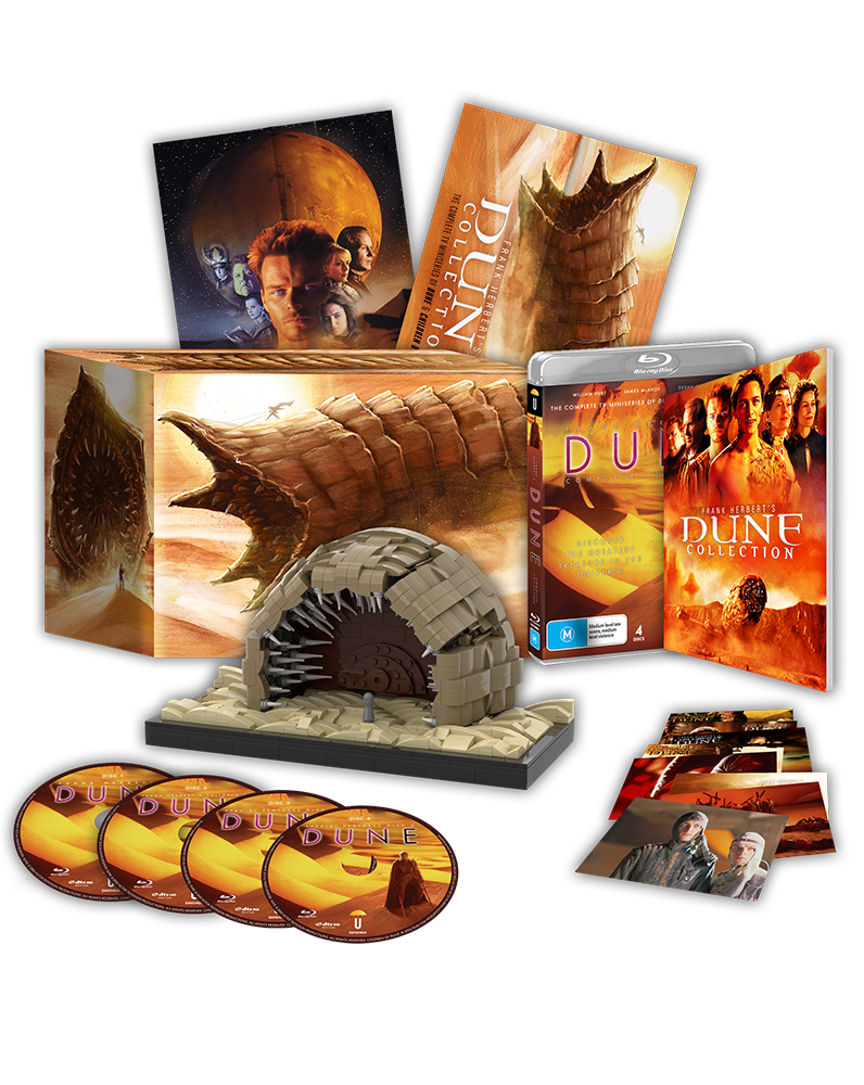 Frank Herberts Dune & Children of Dune Collector's Edition (2000, 2003)  (Blu-Ray +Brick Set +Rigid Case +Book +Artcards +Poster)