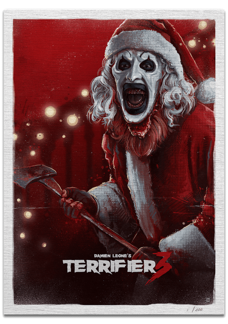 Terrifier A2 Canvas Art Poster 2 (Artwork by Shannon Trottman)