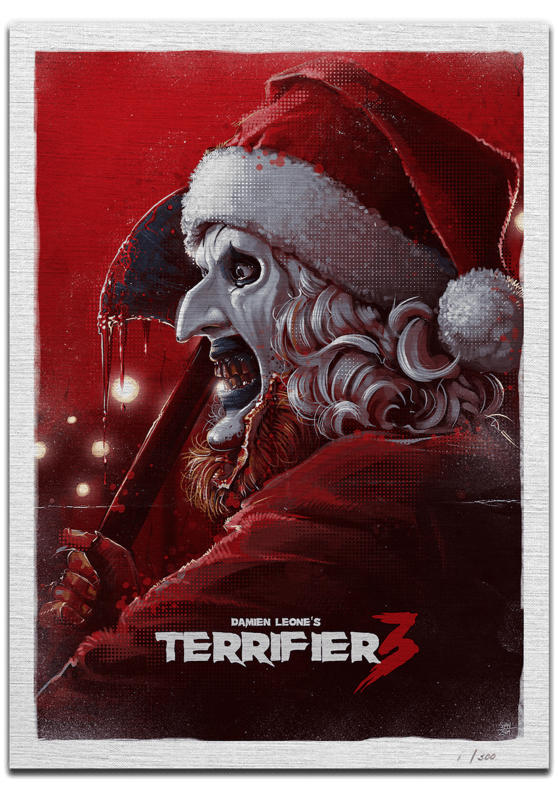 Terrifier A2 Canvas Art Poster 1 (Artwork by Shannon Trottman)