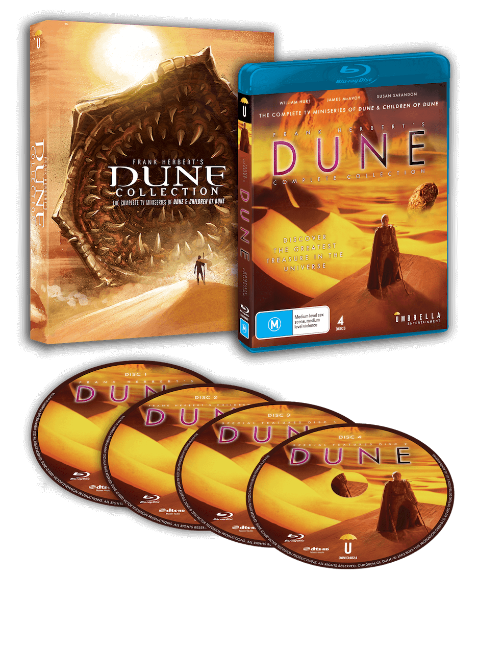 Frank Herberts Dune & Children of Dune 4 Disc Set (2000, 2003)  (Blu-Ray)