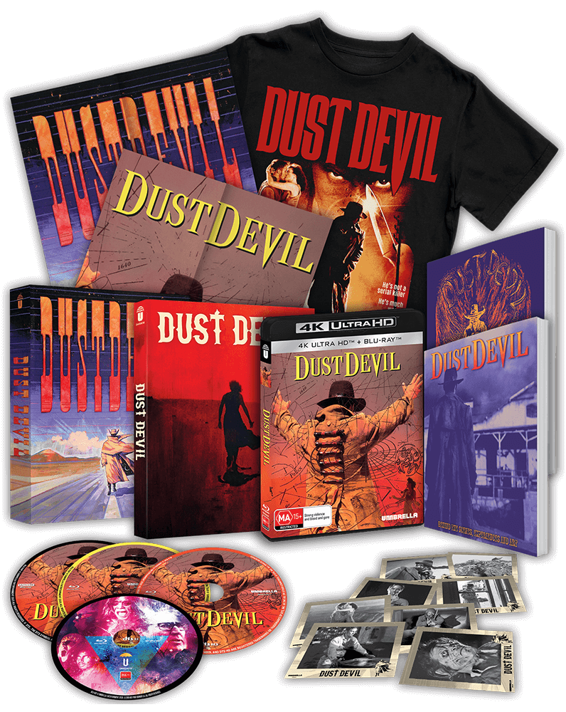 Dust Devil (1992) 4K & Blu-ray T-Shirt Collector's Edition (+ Color Out Of Space)