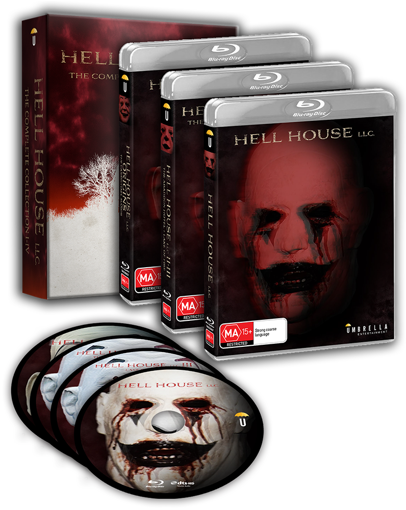 Hell House LLC Collection I-IV Boxset (2015, 2018, 2019, 2023) Blu-ray