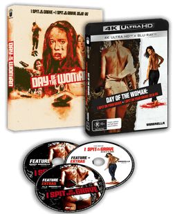 Day Of The Woman: I Spit On Your Grave + I Spit On Your Grave: Deja Vu (1978, 2019) 4K & Blu-ray