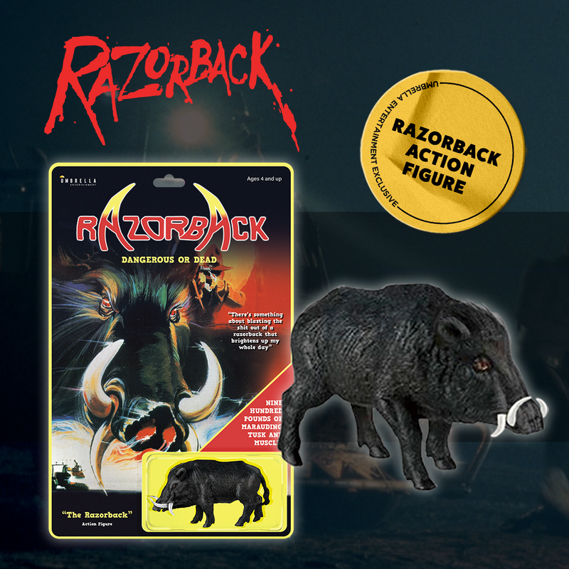DANGEROUS OR DEAD Razorback Big Collector's Edition (4K UHD +Blu-Ray +Action Figure +T-shirt +Novel +Rigid case +Slipcase +Poster +Artcards) (1984)