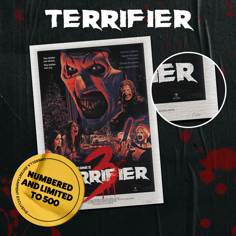 Terrifier A2 Canvas Art Poster 2 (Artwork by Hollow Bones Studio)