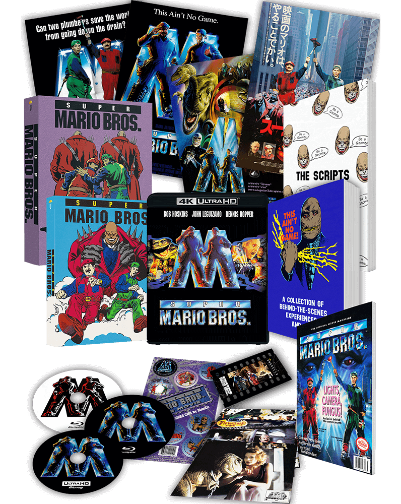 TRUST THE FUNGUS - Super Mario Bros. 30th Anniversary Collector's Edition (3 Disc - 4K UHD + 2 Blu-Rays +Books +Film Cell +Posters +Stickers +Artcards +Slipcase +Rigid Case) (1993)