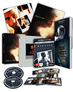 Christopher Nolan's Memento 25th Anniversary (2000) 4K & Blu-ray Collector's Editions