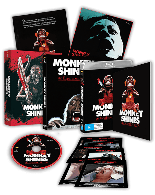Monkey Shines: An Experiment In Fear Collector's Edition (1988) (Blu-Ray +Book +Rigid case +Slipcase +Poster +Artcards)