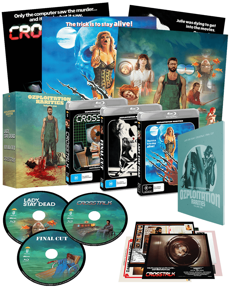 Ozploitation Rarities Volume 1 - Crosstalk; Lady, Stay Dead, Final Cut (1980,1981, 1982) (3 Blu-Ray)