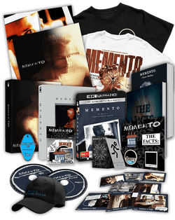 KEEPSAKES: Christopher Nolan's Memento 25th Anniversary (2000) 4K & Blu-ray Collector's Editions (+All Merch)