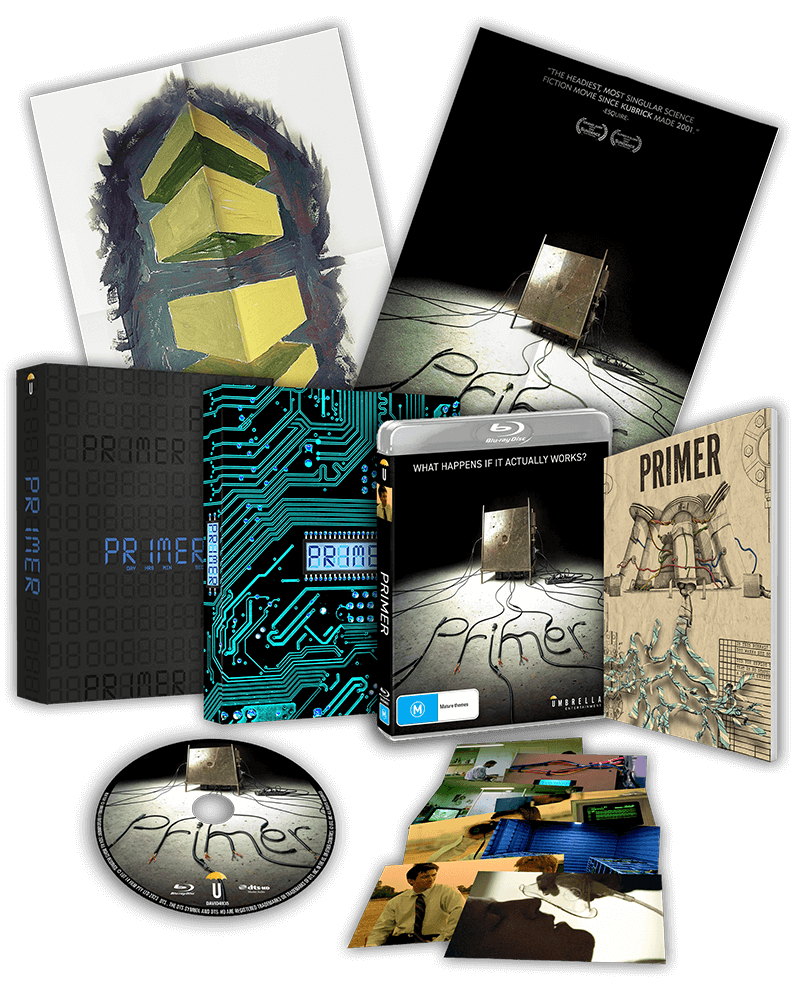 Primer (2004) Collector's Edition (Blu-Ray +Book +Rigid case +Slipcase +Poster +Artcards)
