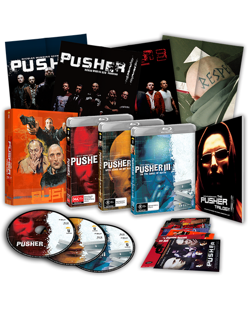 Pusher Trilogy Collector's Edition (Blu-Ray +Book +Rigid case +Slipcase +Posters +Artcards) (1996, 2004, 2005)