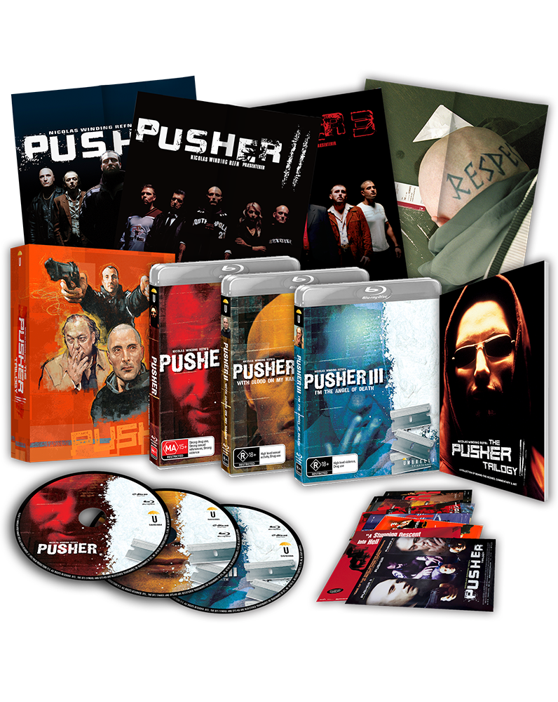 Pusher Trilogy Collector's Edition (Blu-Ray +Book +Rigid case +Slipcase +Posters +Artcards) (1996, 2004, 2005)