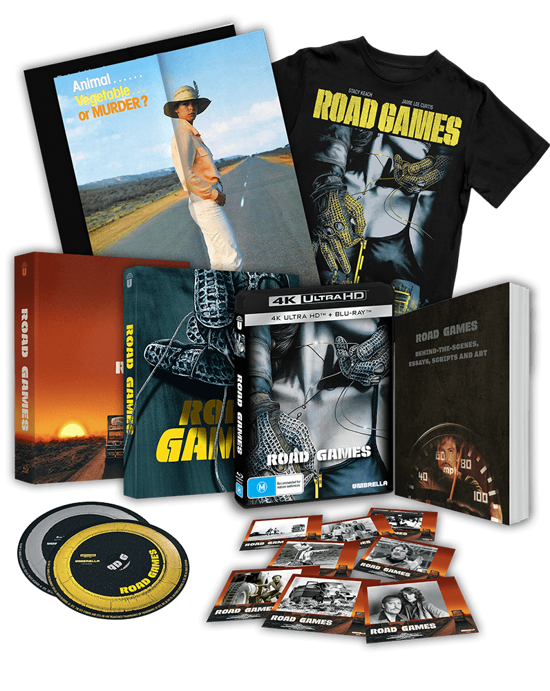 Hitch's Game: Roadgames (1981) 4K & Blu-ray Collector's Edition (+T-sh ...