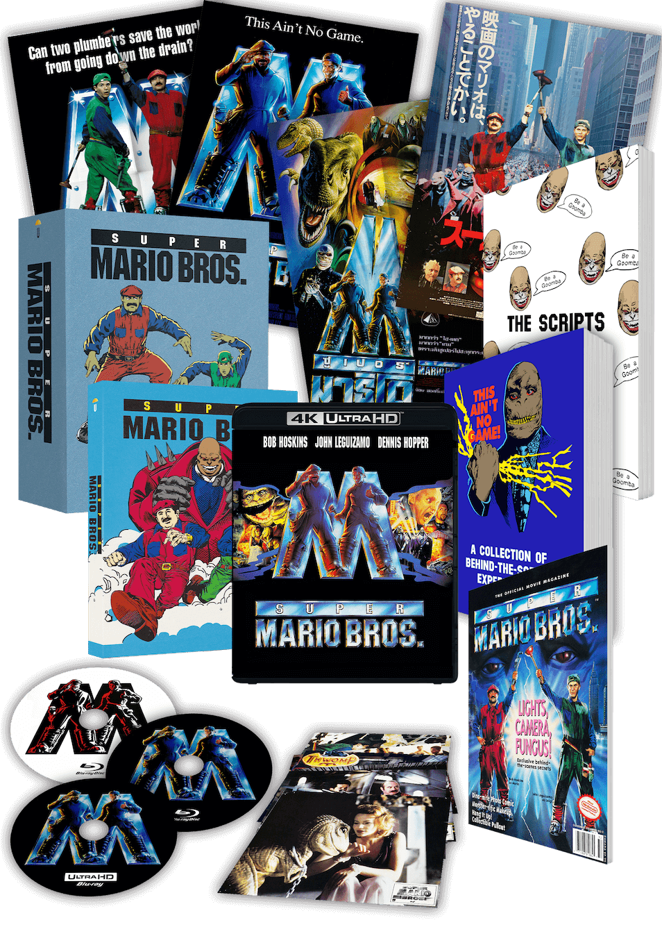 1UP - Super Mario Bros. 30th Anniversary Collector's Edition (3 Disc - 4K UHD + 2 Blu-Rays +Books +Posters +Artcards +Slipcase +Rigid Case) (1993)