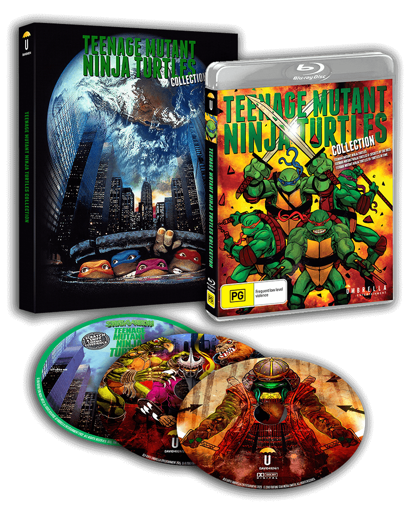 Teenage Mutant Ninja Turtles Collection - 3 Movies (3 Blu-Ray Discs) (1990, 1991, 1993)
