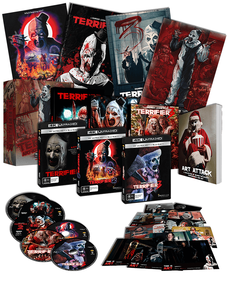 ART ATTACK - Terrifier Boxset 4K & Blu-ray