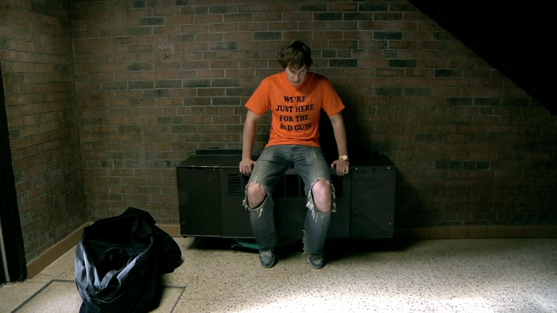 Still from ONLY THE BAD GUYS - The Dirties T-shirt Collector’s Bundle