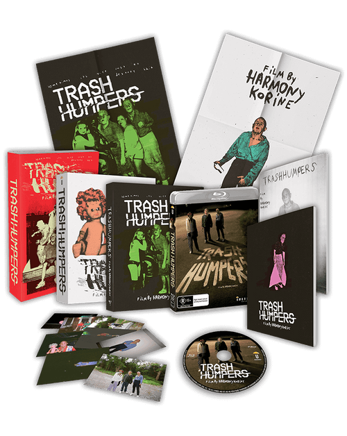 LITTLE DEVILS - Trash Humpers (2009) VHS Collector's Edition (Blu-Ray +VHS +Presskit +Book +Rigid case +Slipcase +Poster +Artcards)