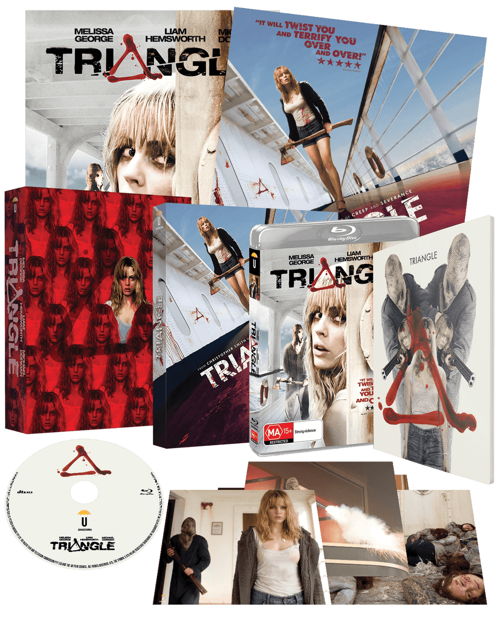 Triangle (2009) Collector's Edition (Blu-Ray +Book +Rigid case +Slipcase +Poster +Artcards)