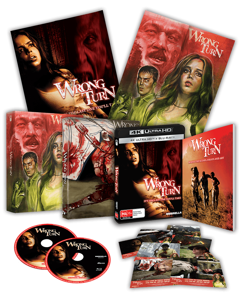 Wrong Turn (AU 4K UHD/Blu-ray Collector’s Edition) - Umbrella Entertainment 4K UHD + Blu-ray