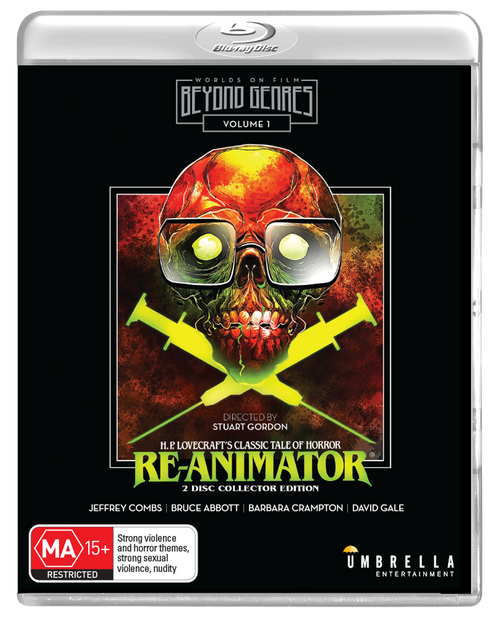 Re-Animator (1985) (Inc. Unrated & Integral Cuts) (Beyond Genres #1) Blu-Ray