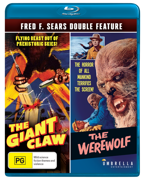 Fred F. Sears Double Feature : The Giant Claw (1957) & The Werewolf (1956) Blu-Ray