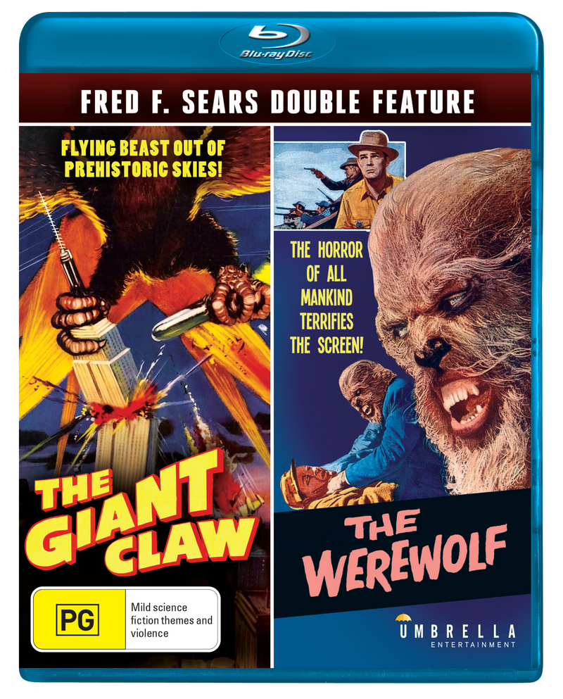 Fred F. Sears Double Feature : The Giant Claw (1957) & The Werewolf (1956) Blu-Ray