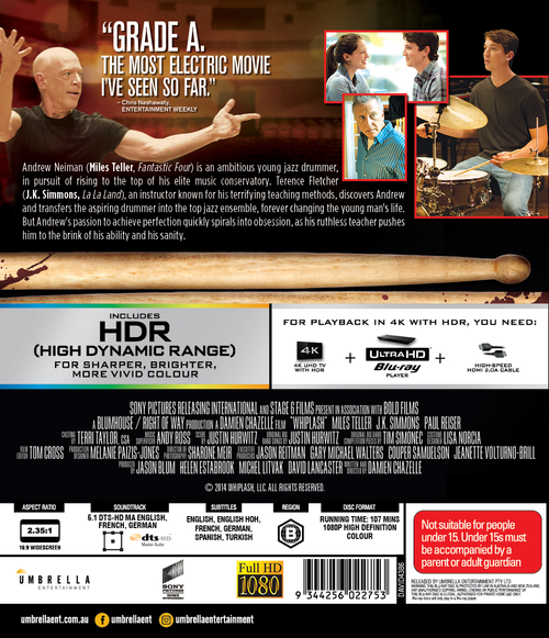 Whiplash (2014) 4K Ultra Hd