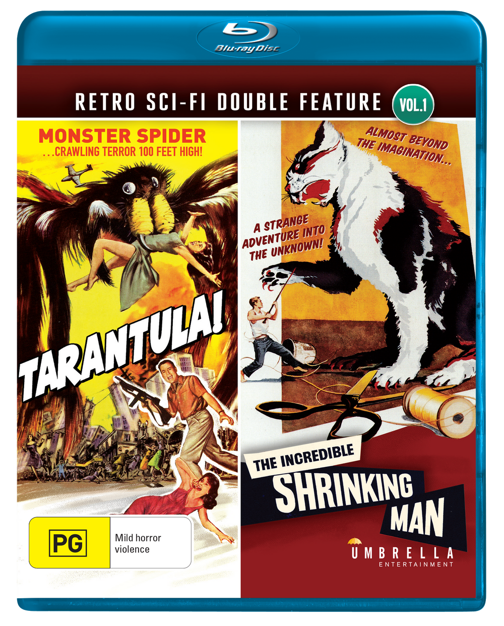 Tarantula (1955) & The Incredible Shrinking Man (1957) (Retro/Sci-Fi Double Feature #1) Blu-Ray
