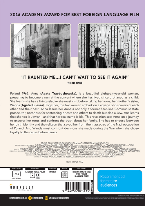 Ida (2013) (World Cinema #1) DVD
