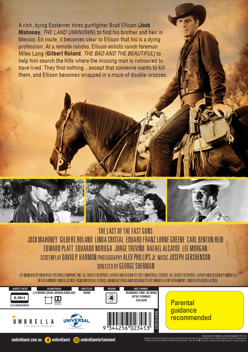 The Last Of The Fast Guns (1958) (Six Shooter Classics) DVD