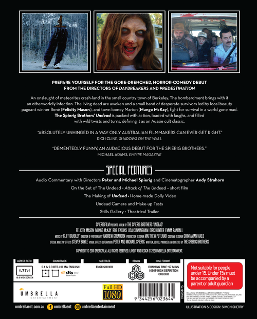 Undead (2003) (Beyond Genres #12) Blu-Ray & Cd Soundtrack