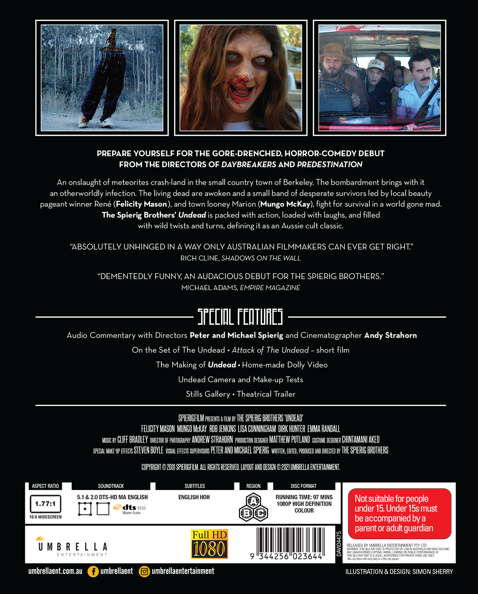 Undead (2003) (Beyond Genres 12) BluRay & Cd Soundtrack