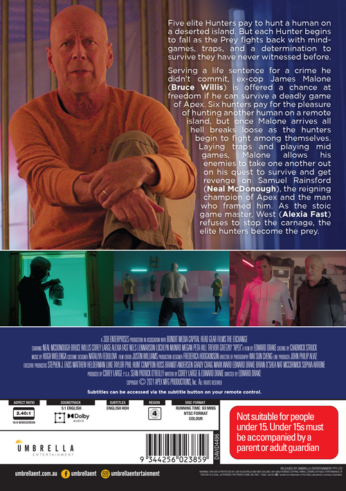Apex (2021) DVD